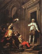 Joseph Benoit Suvee Death of Admiral de Coligny oil painting on canvas